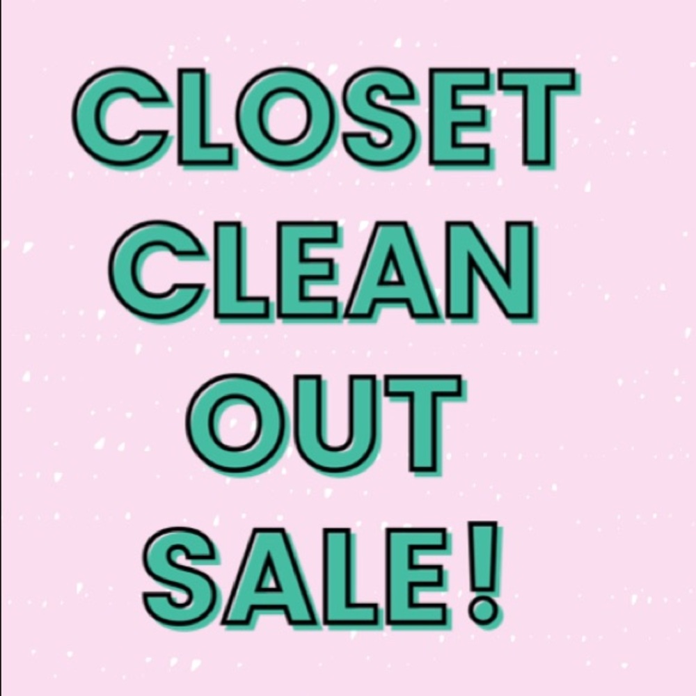 Closet clean out sale